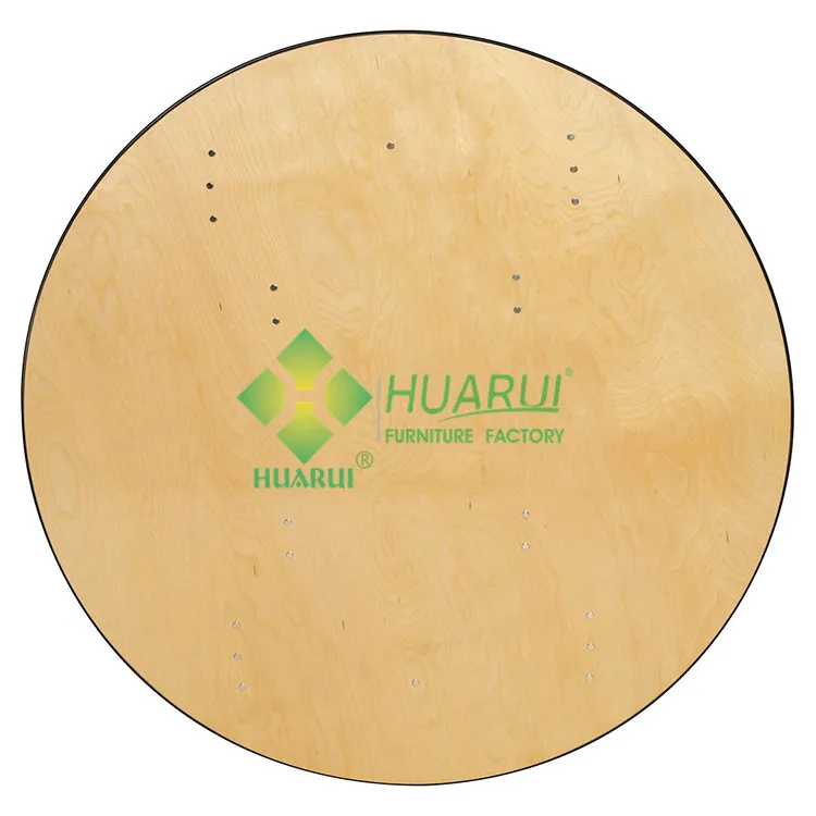 Event wood folding table in wedding rental party