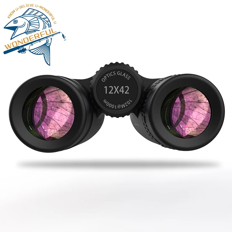 10x42 12x42 Hand Compact Factory Price   Long Range High Definition Binocular Telescope