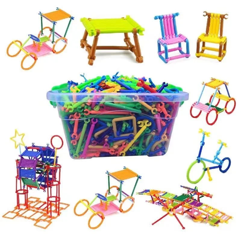 500pcs/box factory direct sales magic smart stick blocks children educational toys building blocks puzzle toys