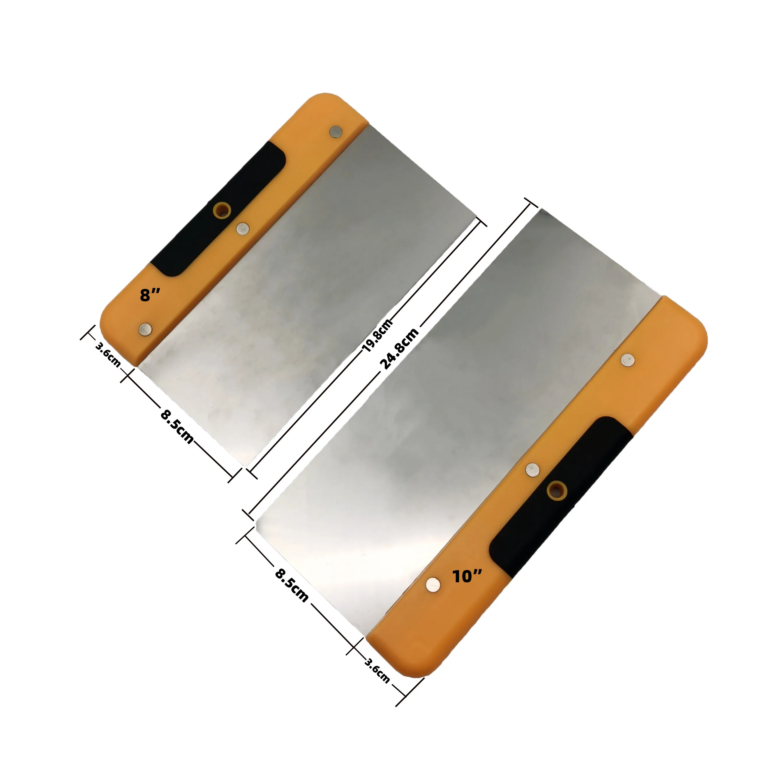 Paint Spatula 4in  6in  8in Or 10in Side Wall Scraper Smoothing Tools  With Plastic Handle