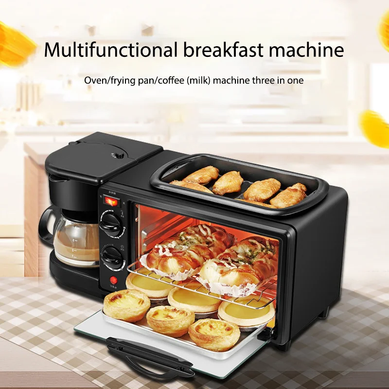 Hot Sell Multifunction 4 in 1 Breakfast maker Set Toaster Coffee Maker for	cookie depositor machine