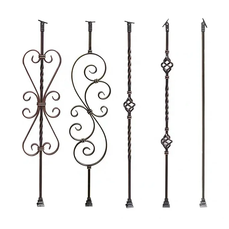 Iron railings Outdoor decorative security garden iron fencing custom wrought iron fence