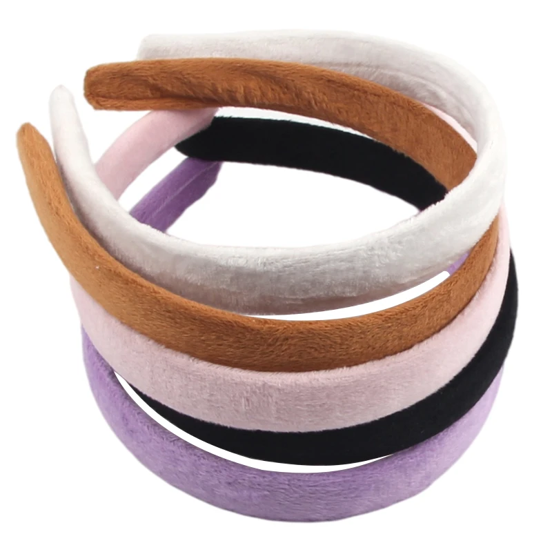 2cm Width Velvet Headbands For Women Hairbands Fashion Girls Head Hoop Hair Bands Kids Diy Hair Accessories Wholesale