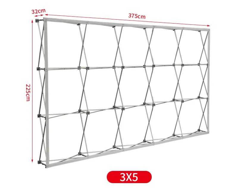 Trade Show Booth Display Customized Size Pop Up Stand and Customized Cover for Exhibition Events