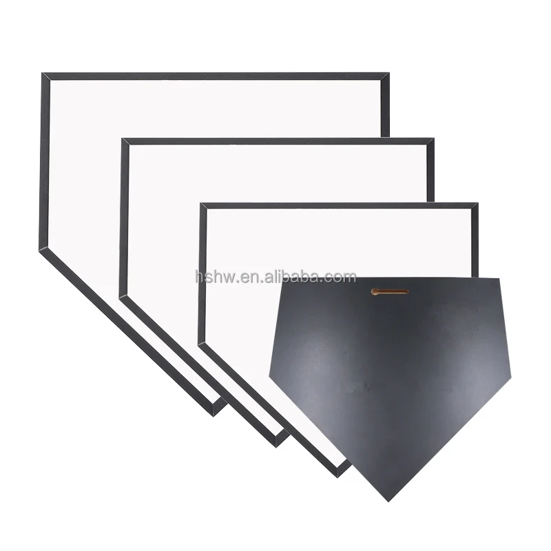 Blank Home Plate Wood Photo Boards Wooden Award Crafts Baseball MDF White Sublimation Memorial Photo Plaque