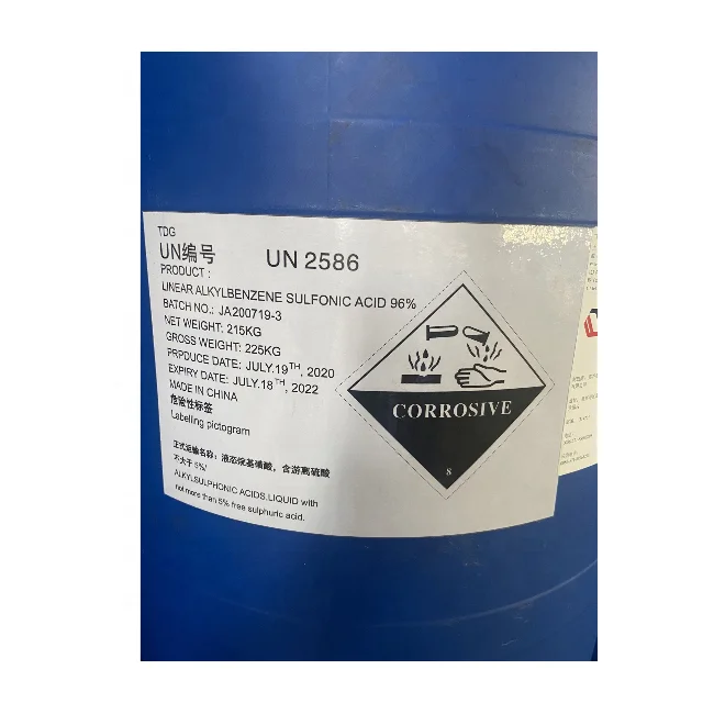 China Linear Alkylbenzene Sulfonic Acid CAS 27176-87-0 LABSA sulfonic acid for detergent raw materials