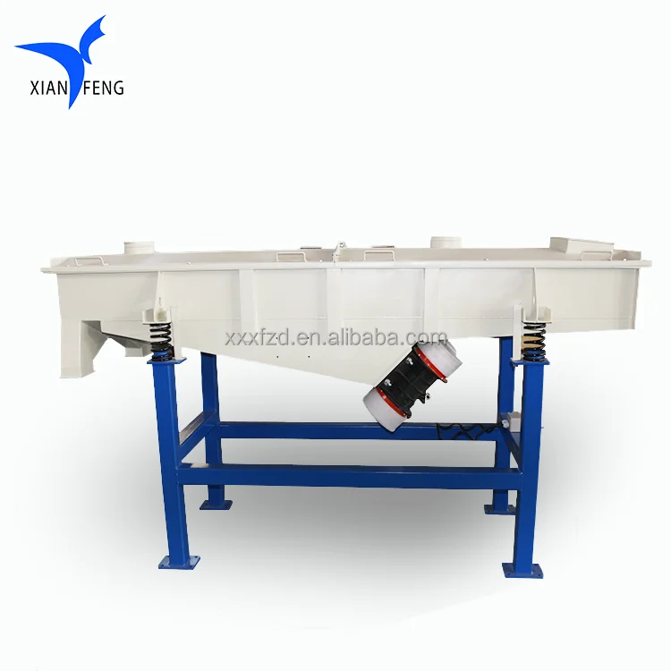 XF Source manufacturer diameter 1200*2500 mm two-layer carbon steel and stainless steel aluminum powder linear sieve