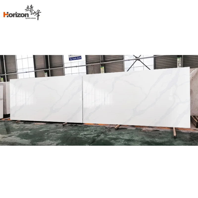  Horizon white calacatta artificial quartz counter