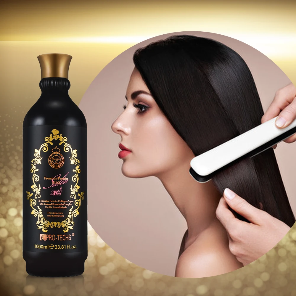 Custom Your Own Label Professional Salon Keratin Treatment 0+ Premium Protein MAX 1000ml Straightening Keratin Treatment