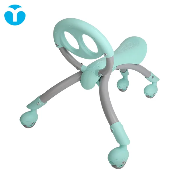 Детские ходунки для мальчиков и девочек ходунки на четырех колесах подходят для 12-36 месяцев зеленого цвета