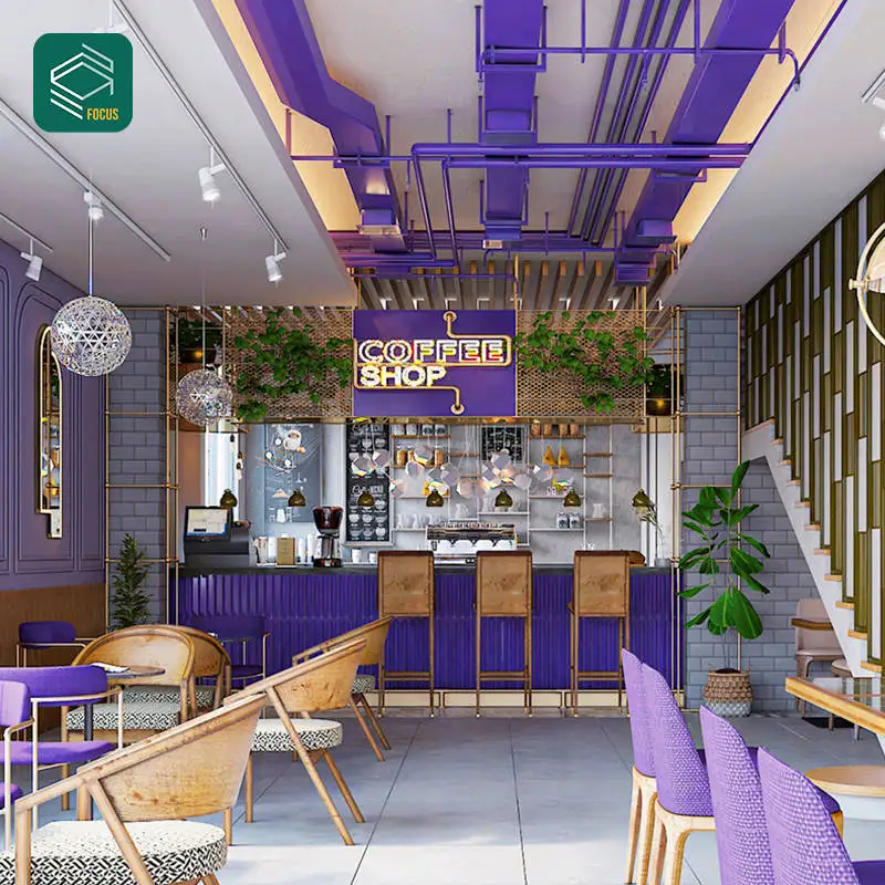 Bubble Tea Shop Working Table Coffee Shop Counter Bar Design Pastry Shop Decoration