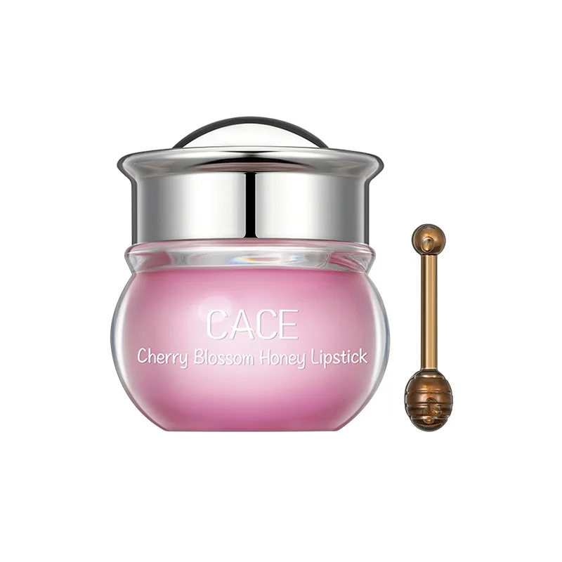 wholesale vegan natural cherry blossom nourishing organic honey lip sleeping mask lip balm