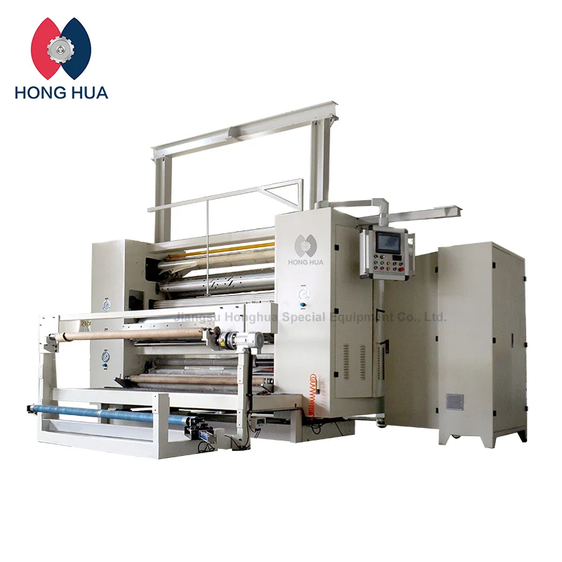 HongHua Compact PUR Flat PE Foam Sheet Laminating Hot Melt Adhesive Film Lamination Boding Fabric TP Machine