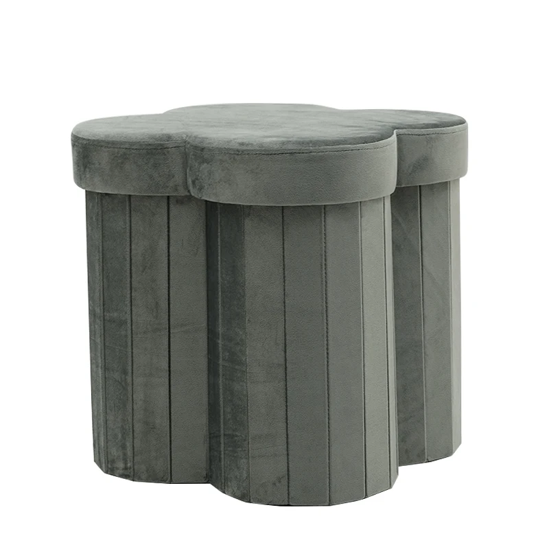 2022 Modern Living Round Ottoman Storage Stool Pouf Ottoman Stool