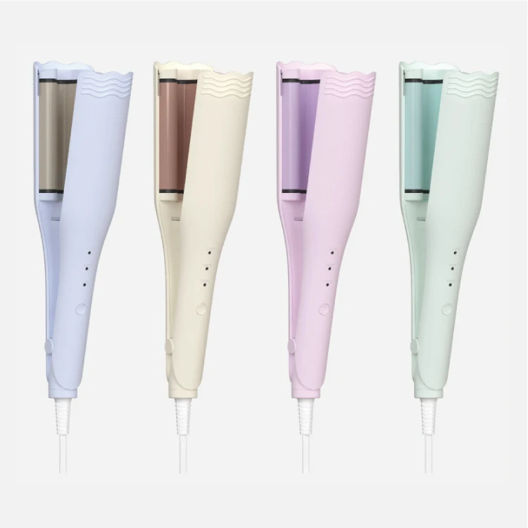 portable small negative ion tourmaline ceramic fast heating  waves shape curlin deep U waver hair curler