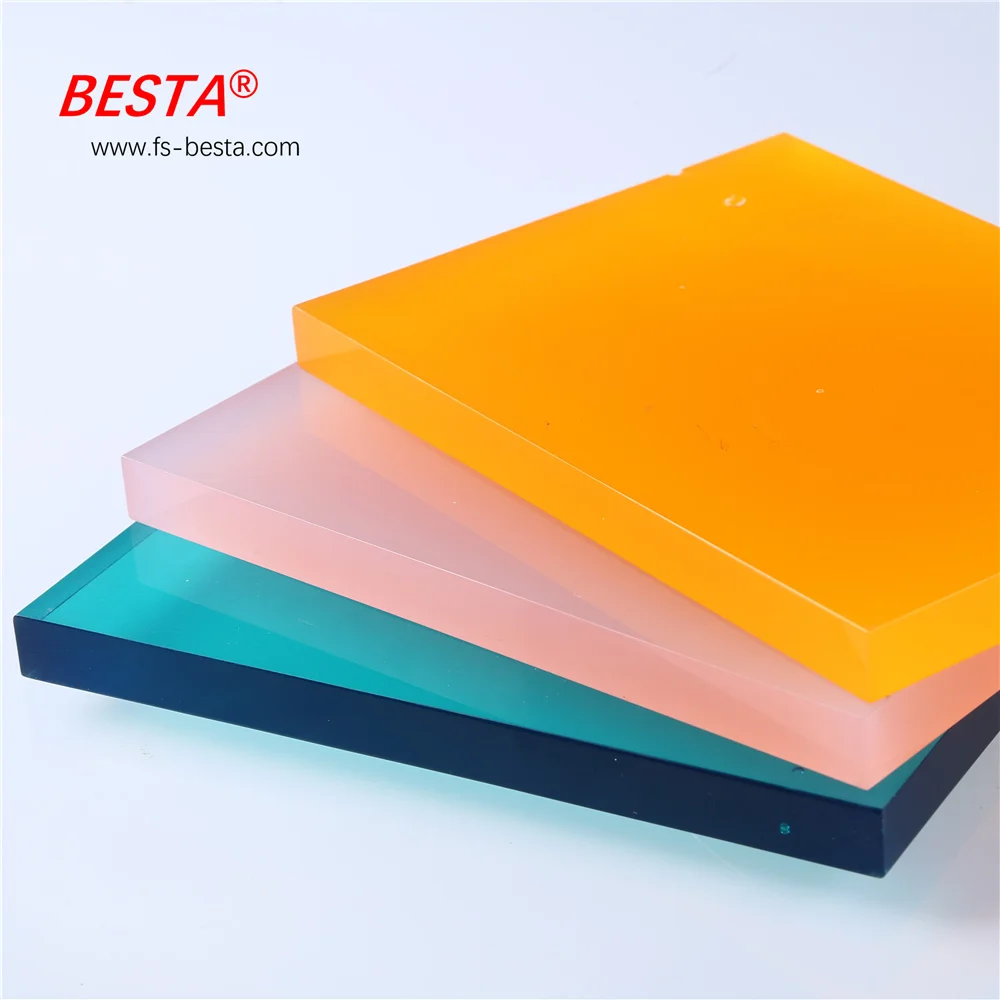 BESTA Factory selling 2mm 3mm 5mm 6mm color transparent casting acrylic plate custom laser cutting pmma sheet acrylic sheet