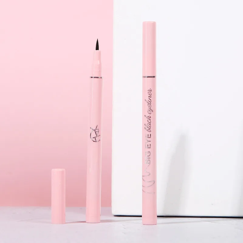 wholesale bulk portable beauty waterproof 2g silky smooth black liquid eyeliner pen