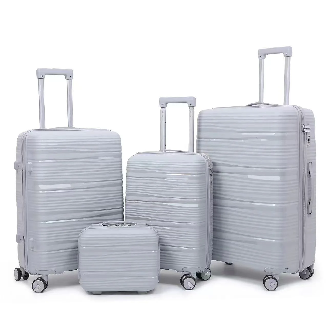 Wholesale Modern Classic Luxury Hard PP Carry-on Trolley Business Suitcases Travel Bags Luggage Case Sets For Woman Men