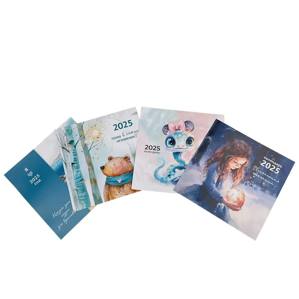 Desktop calendar 2024 perpetual calendar Wire-O Binding desk calendar high face value ins office