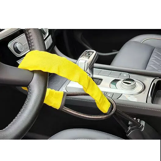 Автомобильный Замок для ремня безопасности, замок на руль, звено цепи, Противоугонный замок для автомобиля, аксессуары для безопасности, Универсальный Безопасный инструмент