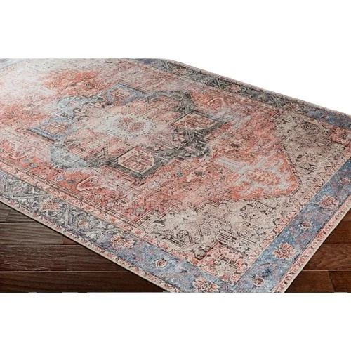 Persian Rug Vintage Rug Door Mat Floor Grey Multi Print Rug Retro Distressed Carpet Chenille Mat