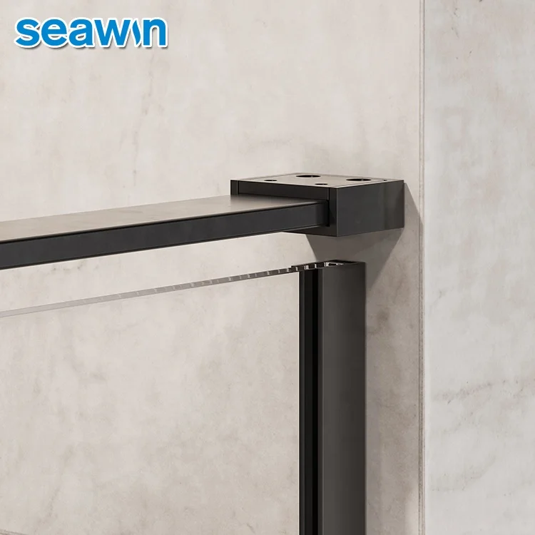 Seawin Quality Enclosures Floor Hinge Parts Shower Room Cabin 1300X800 Shower Glass Door