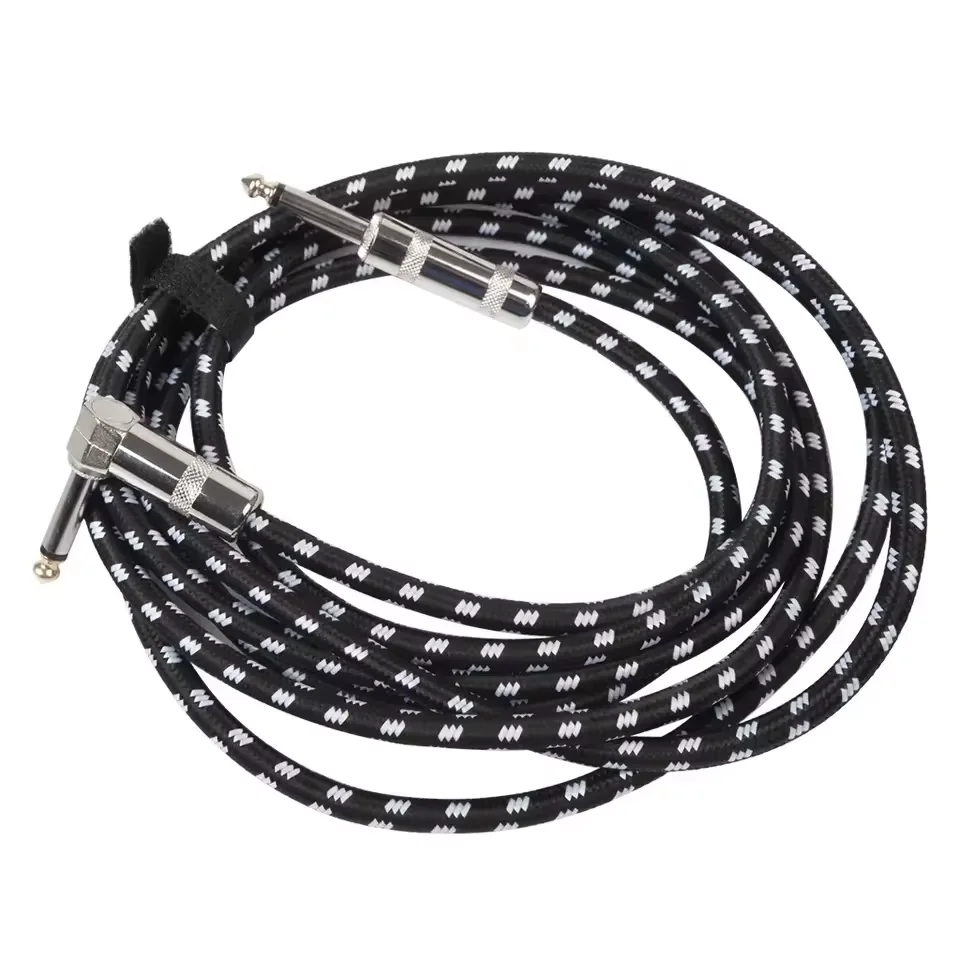 Manufacturer 6.35/6.5mm microphone cable male to male guitar cable, microphone instrument connection 6.5 audio cable