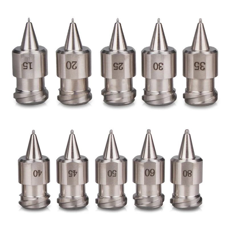 one-piece double threaded mouth high precision dispensing needle conical stainless steel dispensing nozzle