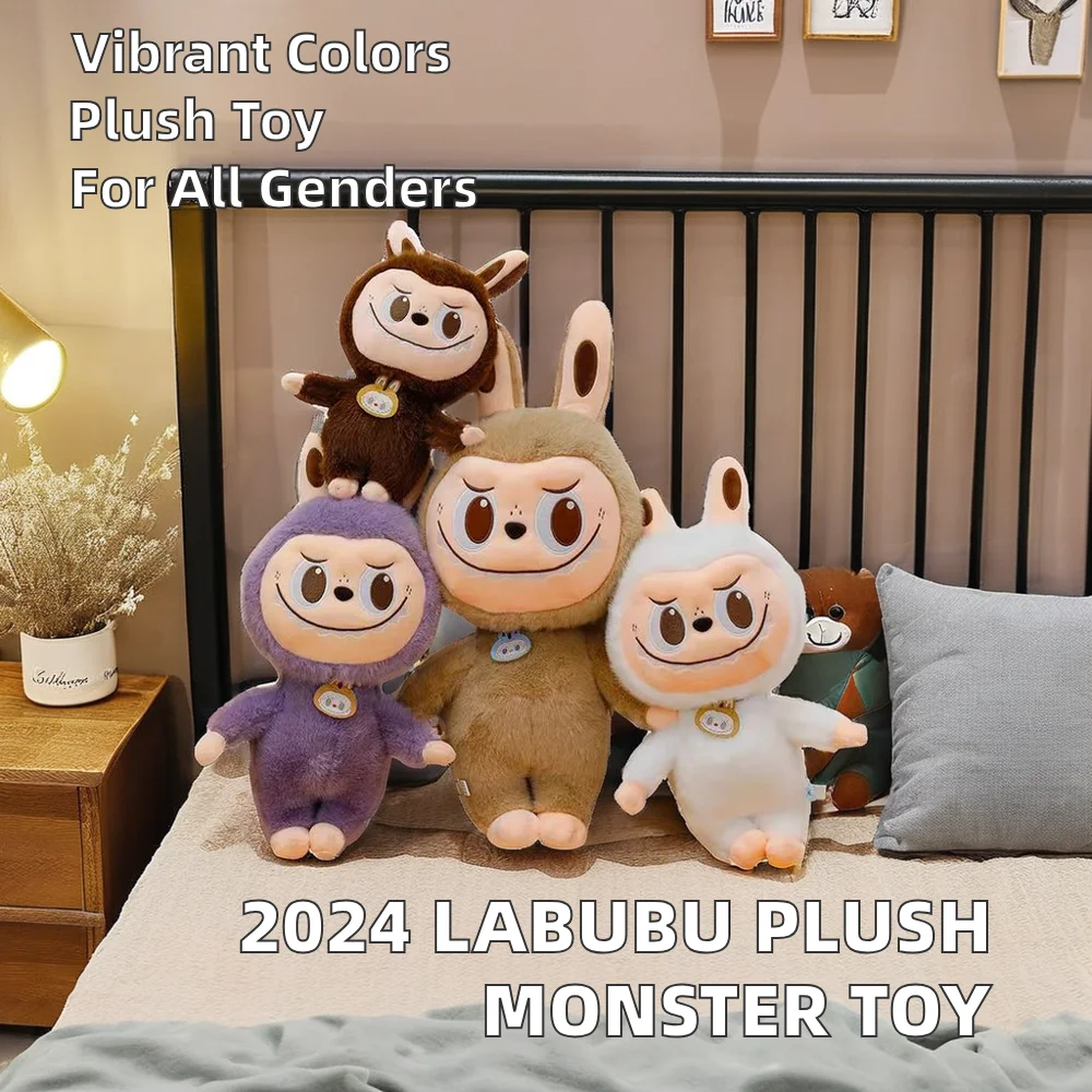 Labubu POP MARTed Soft Stuffed Bear Plush Doll 2024 New Kids Birthday Gifts Plush Toys by POP MARTed