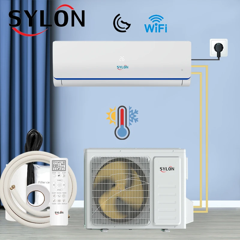 High efficiency inverter ac 24000 BTU T1/3 Inverter Heat And Cool 220V 50Hz Smart Air Conditioner With Mini Split In Home Use