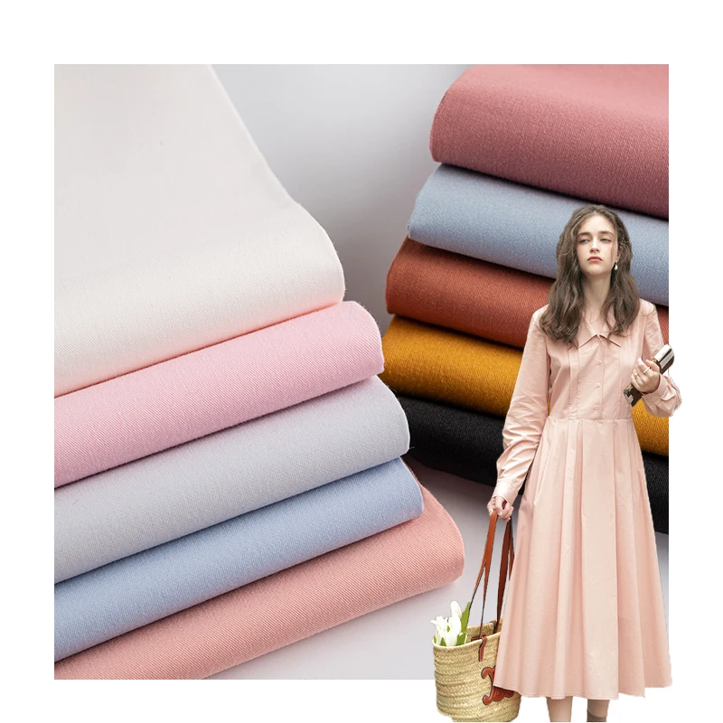 Wholesale low moq  chinese spandex polyester cotton fabric for dress