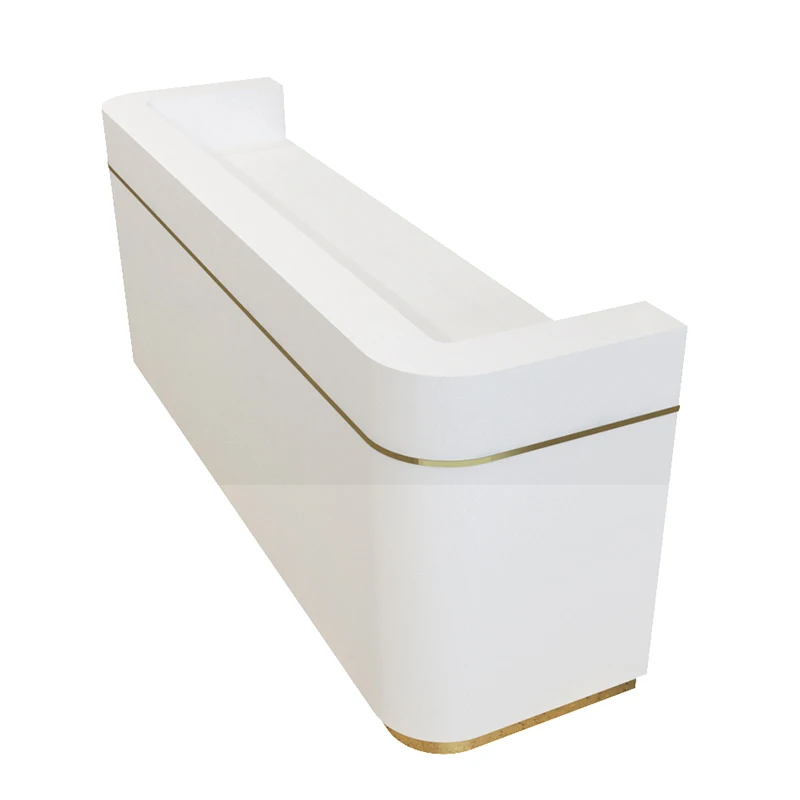 hot selling modern cashier counter height adjustable reception desk modern spa reception desk factory wholesale OEM