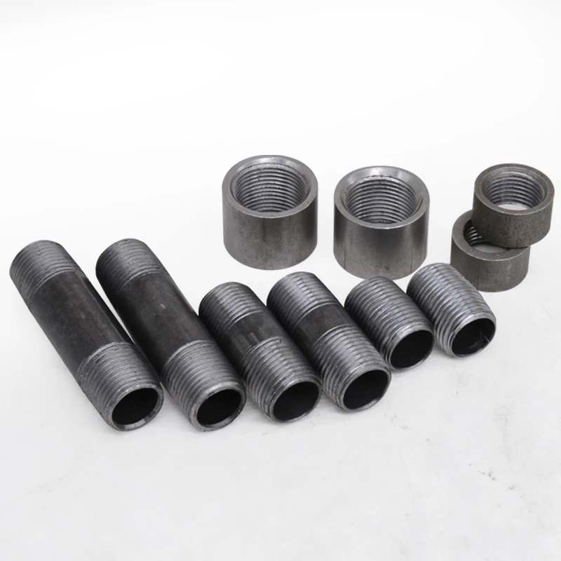 nipple pipe fittings galvanized thread male end nipple for plumber materials