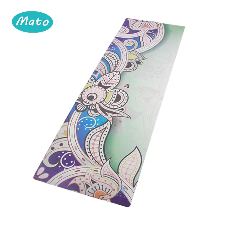 
Exercise Fitness Natural Rubber eco friendly tpe suede Gym yoga mat 