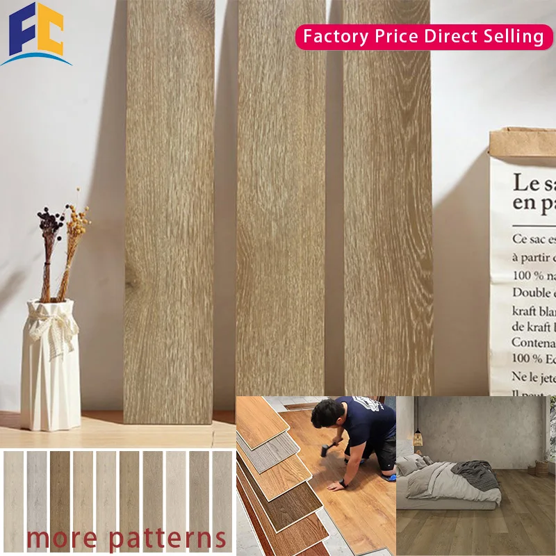 SPC Flooring Vinyl Plastic Flooring with Embossed Texture - Easy to Clean and Maintain Waterproof click vinyl flooring