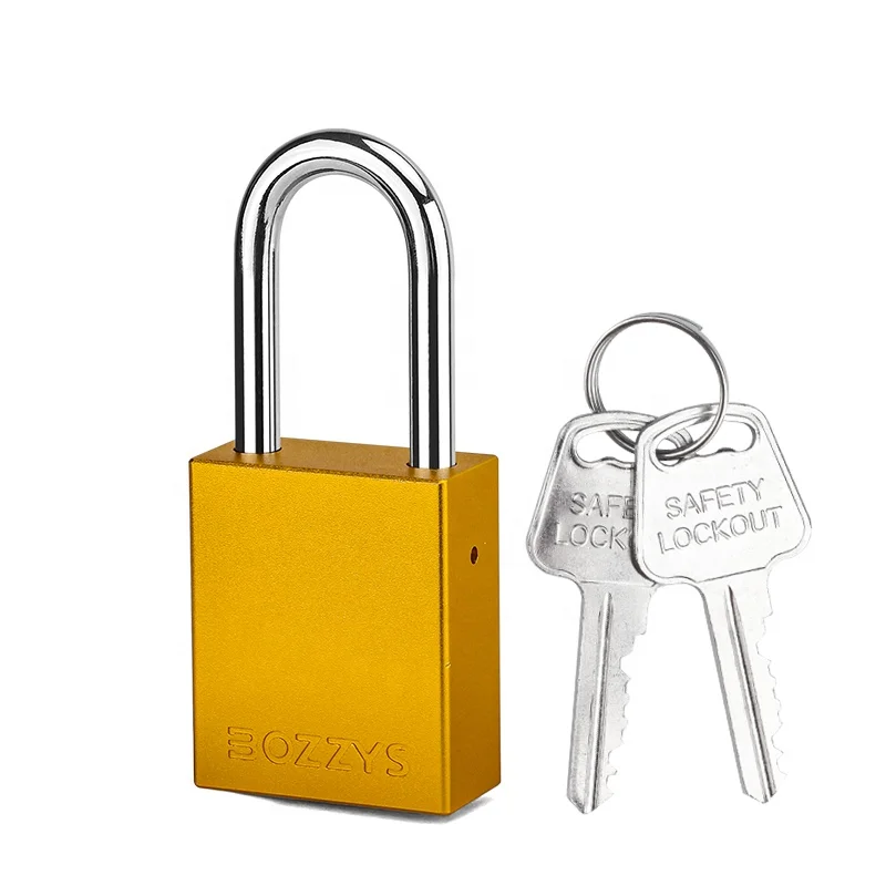 Auto-Popup Aluminum Locks Colorful Padlock with Master Key for Lockout Insulated Against the Effects of Electricity
