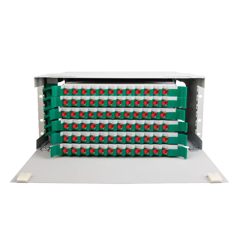 144 CORES OPTICAL DISTRIBUTION FRAMES WITH SC/APC UNIT ODF JUNCTION TRAY FULL LOADED