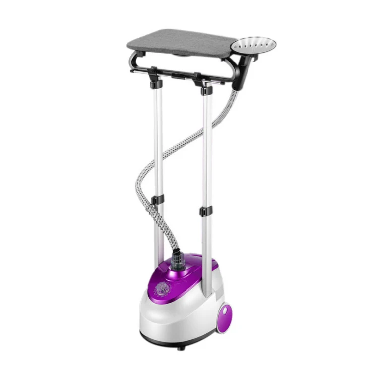 Supply Multi-functional  double poles  iron  standing handheld handy steamer vertical garment steamer for clothes