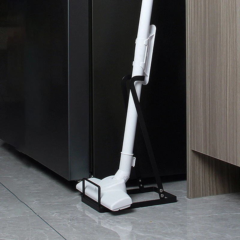 Household Iron Vacuum Cleaner Storage Rack Metal Organizer General Standing Holder