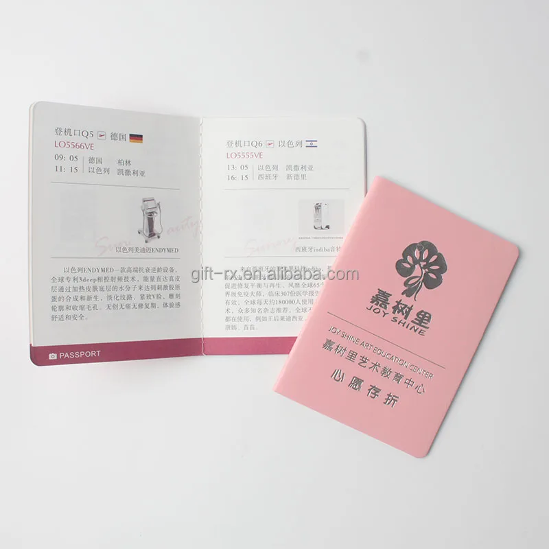 Custom Cheap Membership Book Passport Brochure Printing Services Various Paper Types including Art Paper Cardboard Coated Offset