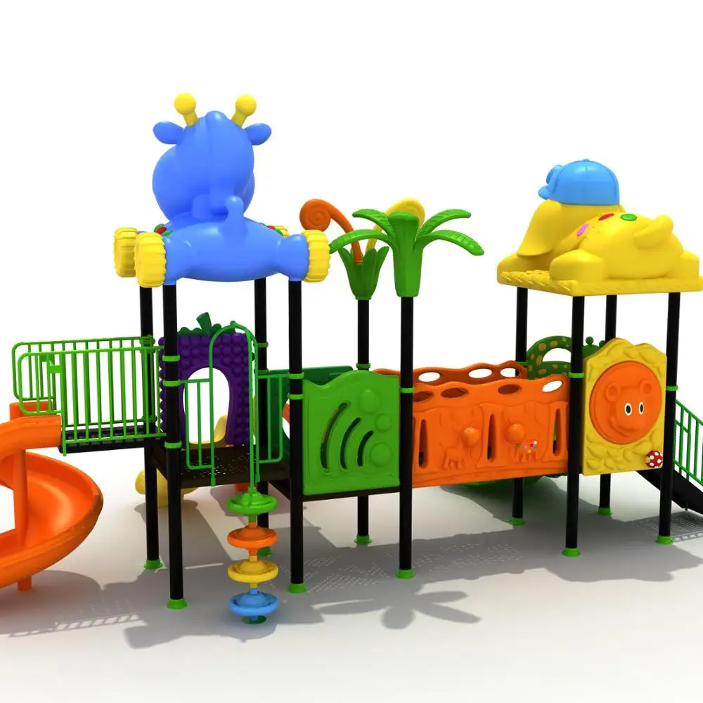 Kindergarten Amusement Park Dinosaur Series Kids Outdoor Playground Equipment with Swing