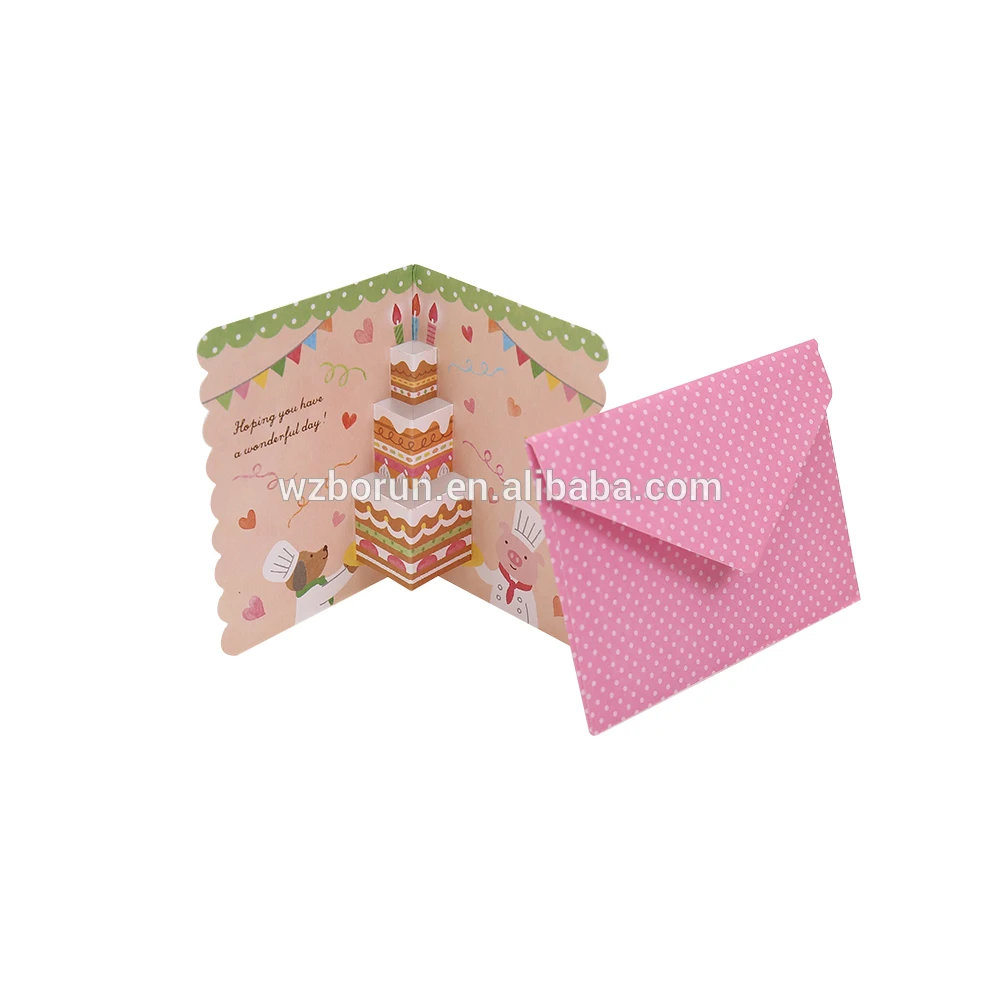 Customized Creative Cartoon Invitation Card Birthday, Birthday Greeting Card, baby greeting card