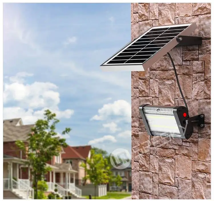 SRESKY new modern design 10w outdoor motion sensor led solar wall light with pir