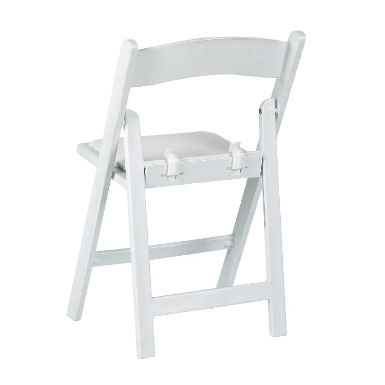  Morden Portable White Blue Pink Kids Baby Folding Wimbledon Padded Chair Wholesale For Events Party Picnic Resin