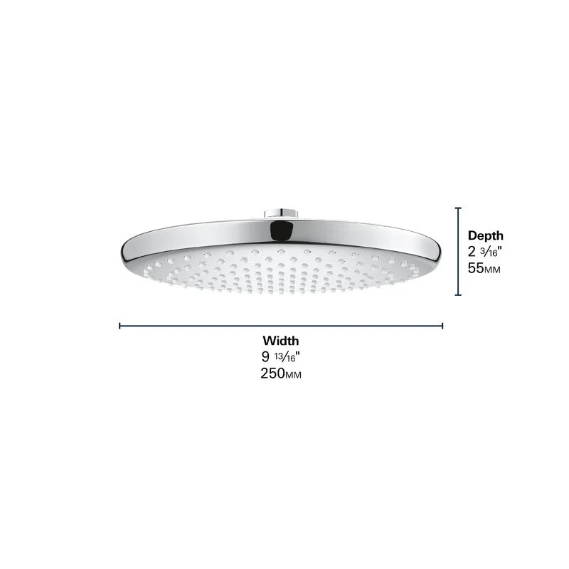 Shower Heads High Flow Water Saving Waterfall Rain Bath Ceiling Shower Faucets Chrome Shower Head for Bathroom Accessories