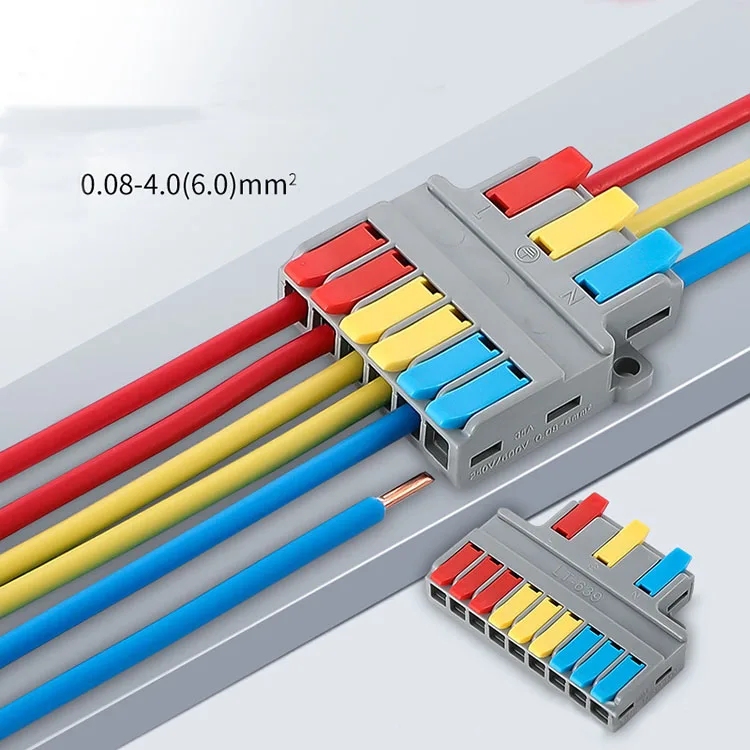 2022 new arrival Cable Wire Splitter Quick Connection MINI Wire Electrical 3 In 9 Out Terminal cable distributor