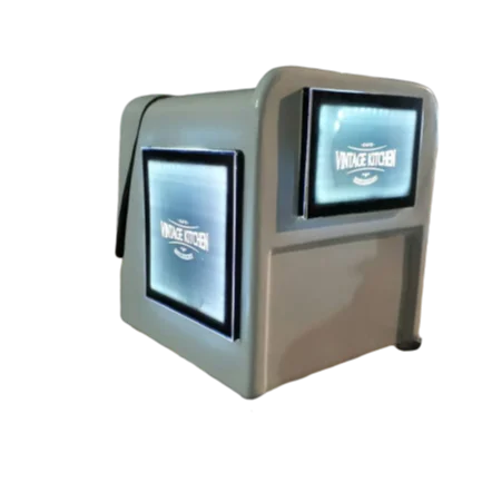 Оптовая продажа 2020, светодиодный скутер, велосипед, мотоциклетный ящик для доставки еды, овощей, продуктов, курьеров, пиццы и т. д.