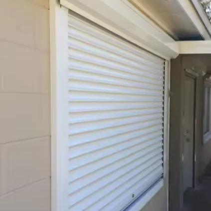 Automatic Security Aluminium Metal Rolling Roll Up blinds hurricane shutters for windows