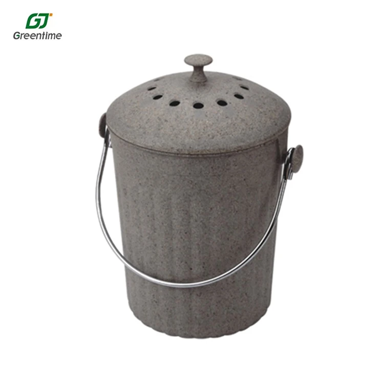 Hot Selling Bamboo Fiber Activated Carbon Eco Home Bin Waste Kitchen