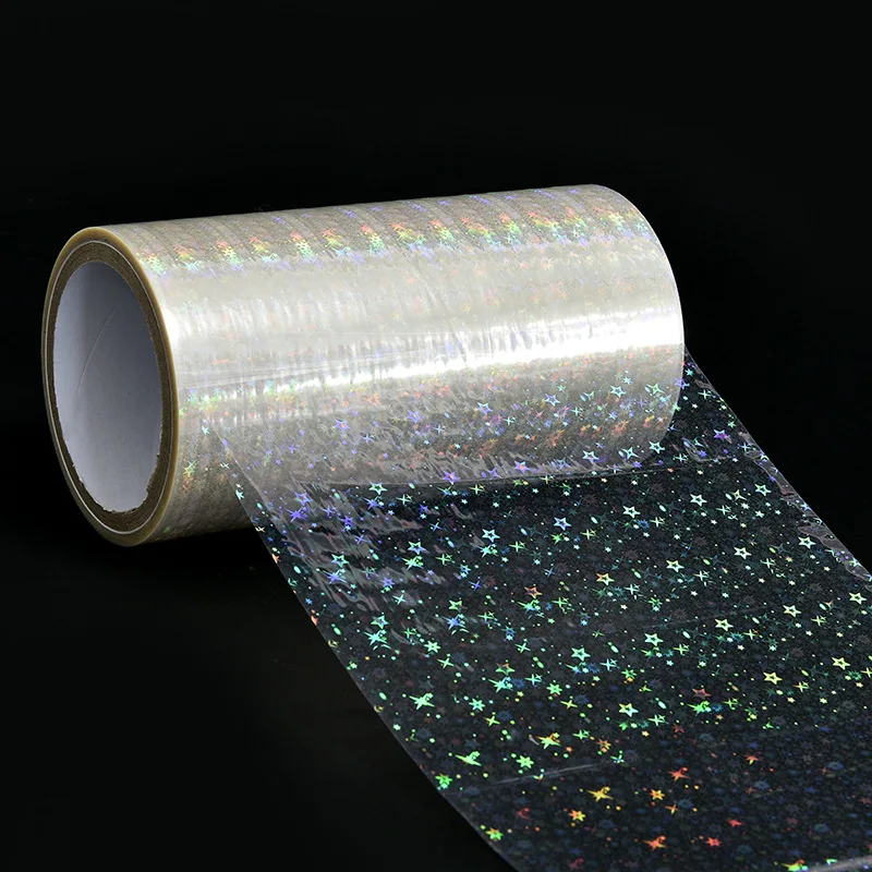 Factory Price  3 inch transparent rainbow holographic thermal lamination film hologram wet lamination film